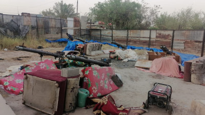 إحباط هجوم صاروخي استهدف مطار بغداد (صور)