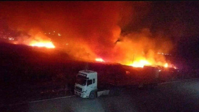 قصف جوي يستهدف رتلا لميليشيات إيران بعد دخوله سوريا