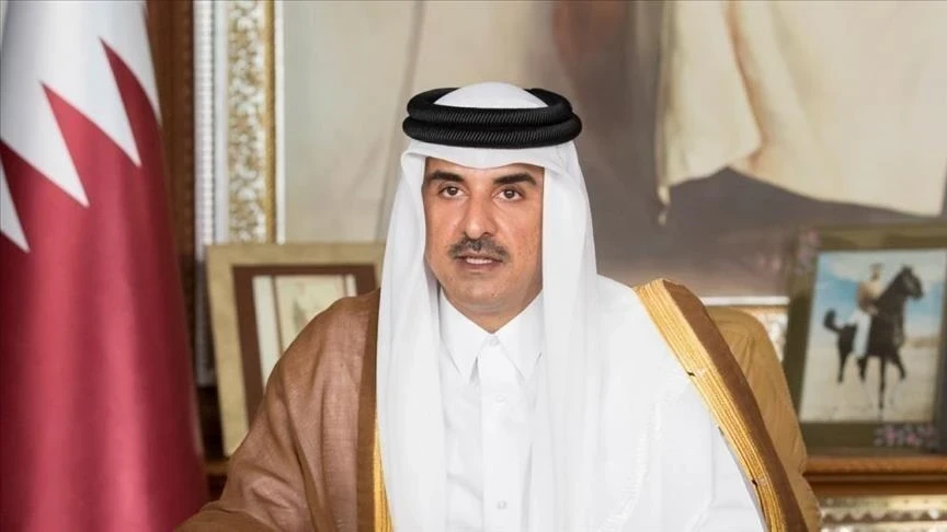 أمير قطر يبحث مع الرئيس الإيراني أهمية الحل السياسي للأزمة السورية