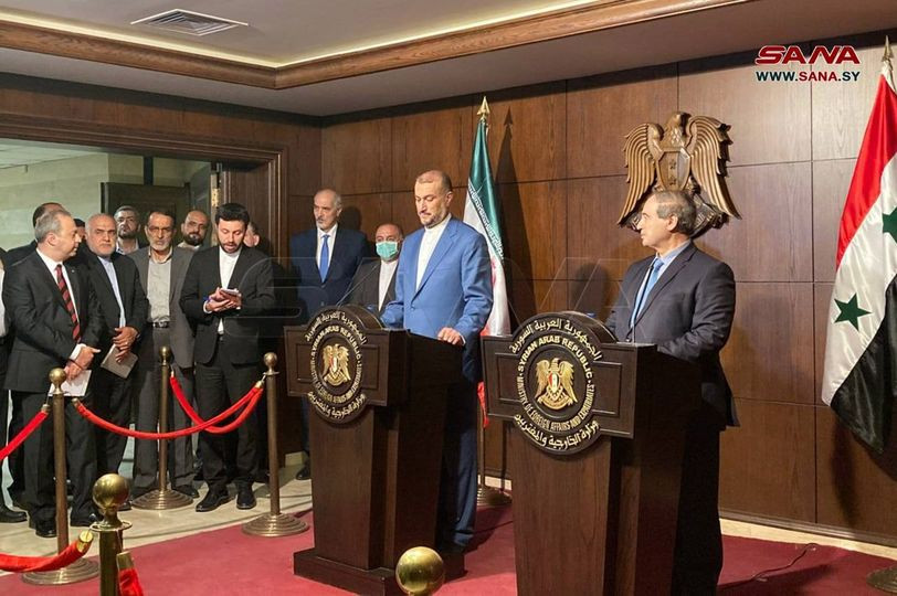 وزير الخارجية الإيراني يلتقي بشار الأسد