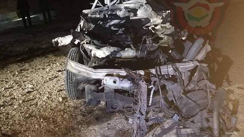 بالصور.. العثور على السيارة التي أطلقت منها الصواريخ نحو أربيل