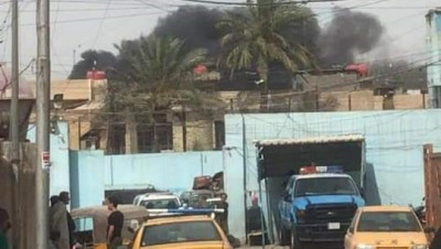 بالصور والفيديو.. قتلى وجرحى في انفجار مفخخة بالعاصمة بغداد