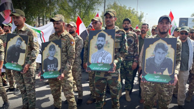 بالفيديو.. تشييع "رسمي" لقتلى الحشد الشعبي على الحدود السورية العراقية