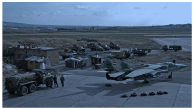 أربع شاحنات أسلحة إيرانية تصل مطار التيفور في حمص