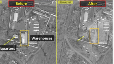 سوريا.. موقع ينشر صورا تظهر دمار مستودعات للحـرس الـثوري بدمشق