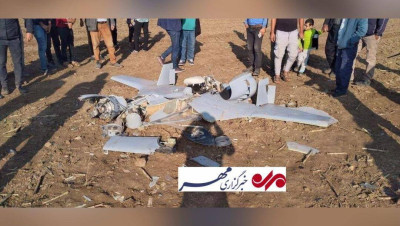 بالفيديو .. سقوط طائرة مسيرة مجهولة في الأراضي الإيرانية