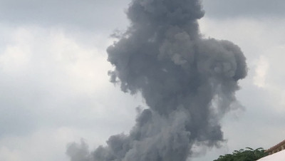 انفجار عنيف يهز بلدة في جنوب لبنان (فيديو)