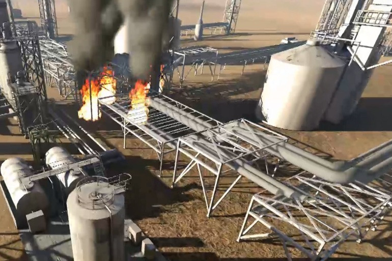 هجوم حوثي يستهدف محطة لأرامكو في جدة السعودية