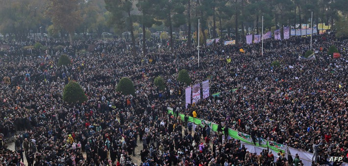 مظاهرات غرب إيران احتجاجا على نقص المياه