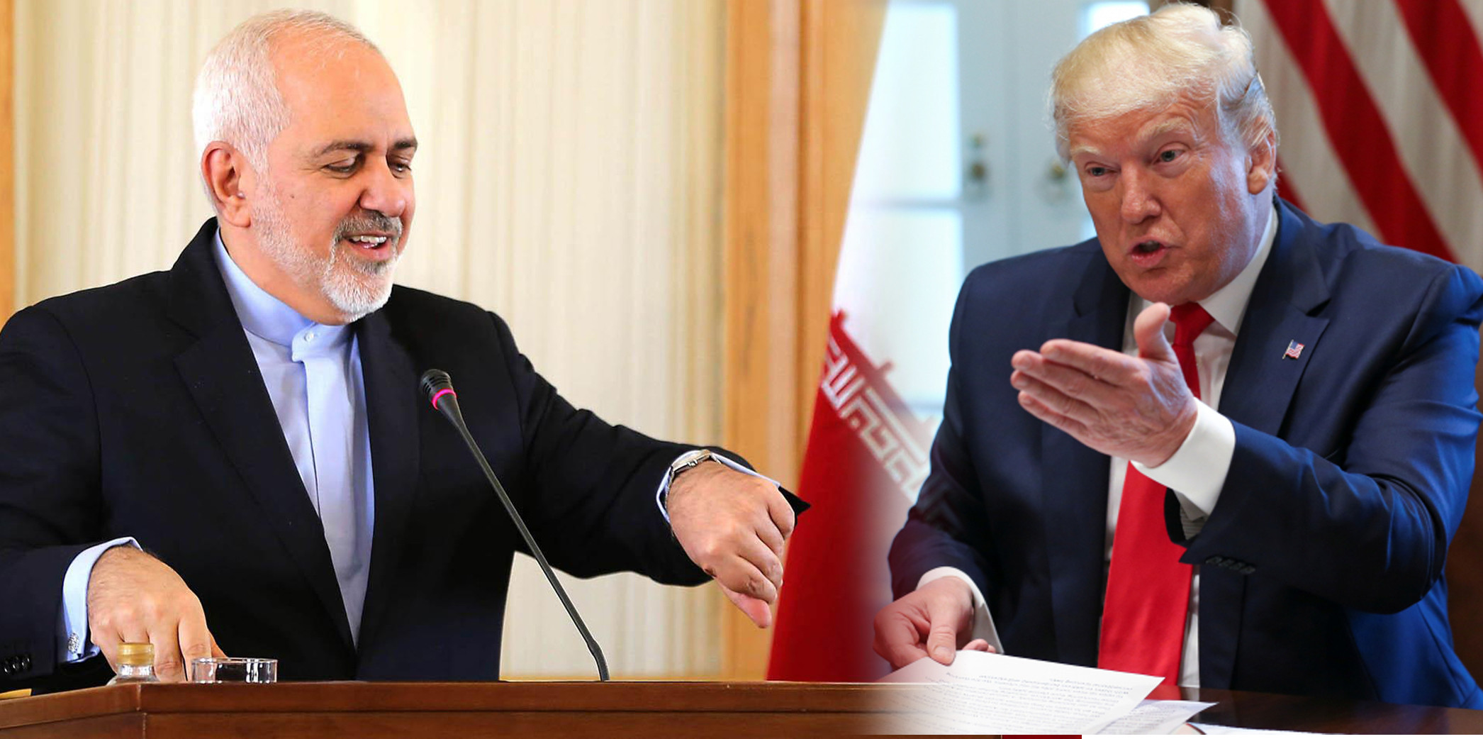 ظريف يصل "بياريتز" وترامب يرفض التعليق